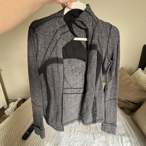 Stylish Gray Herringbone Jacket
